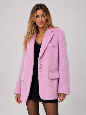 Blazer Feminino Peluciado Modern Soft - OUTONO INVERNO