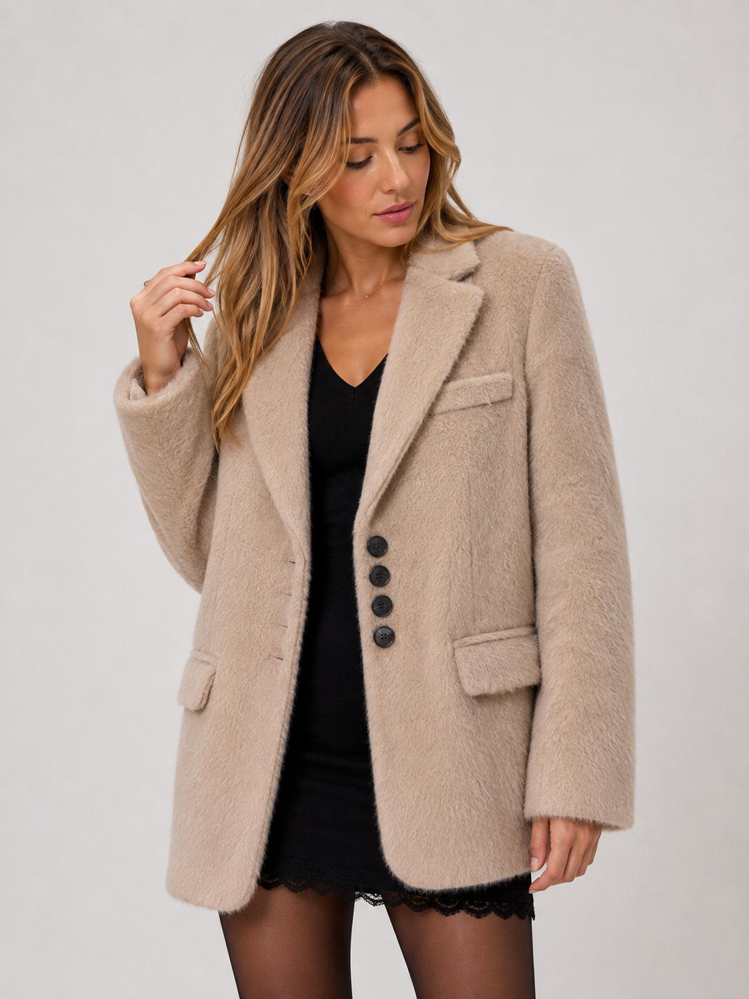Blazer Feminino Peluciado Modern Soft - OUTONO INVERNO