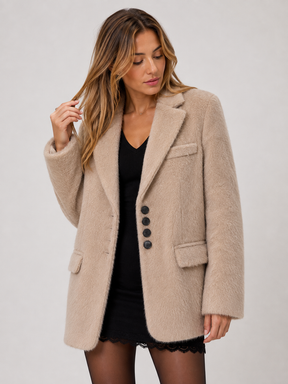 Blazer Feminino Peluciado Modern Soft - OUTONO INVERNO