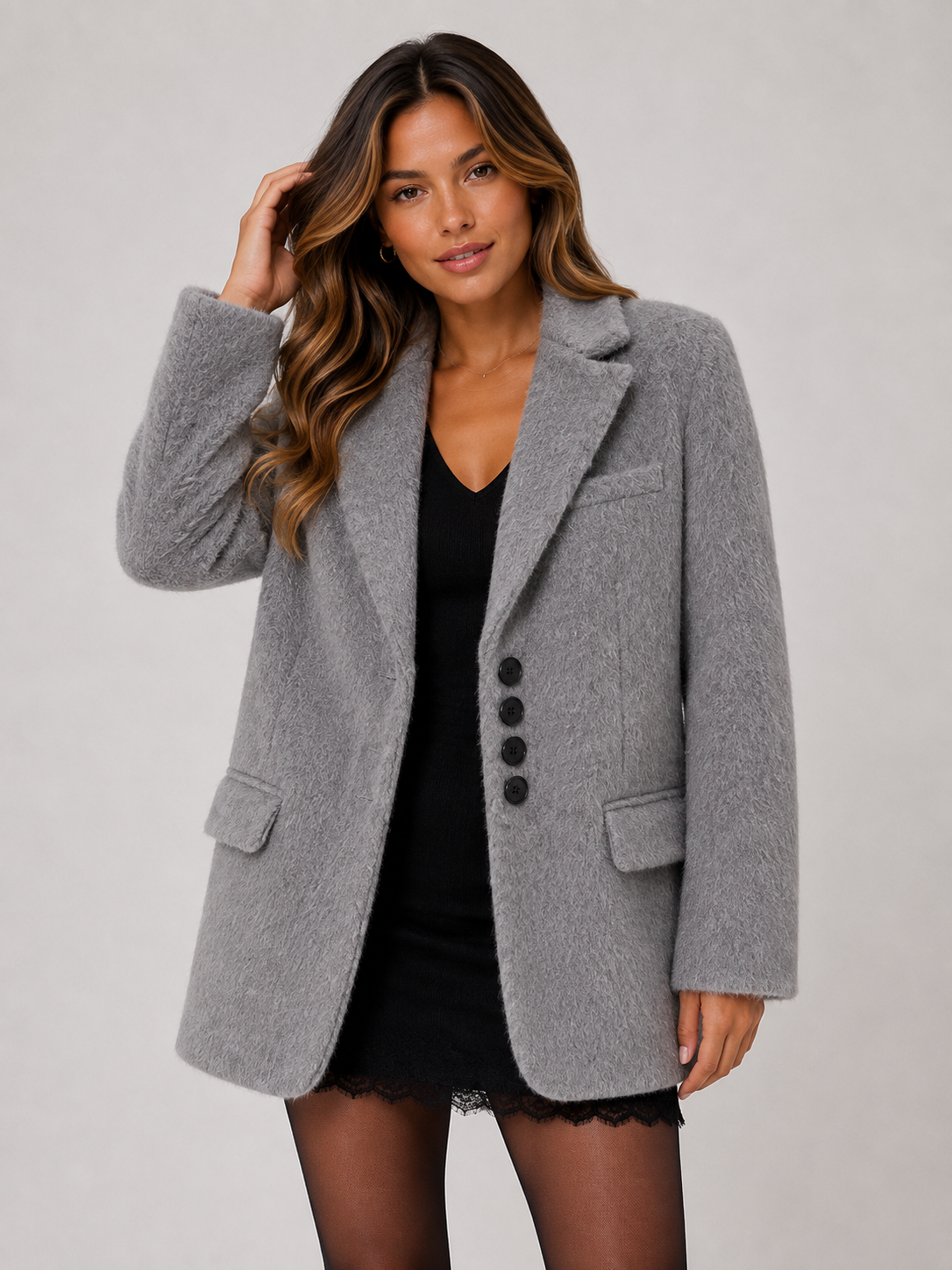 Blazer Feminino Peluciado Modern Soft - OUTONO INVERNO