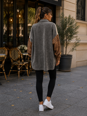 Camisa Casaco Feminina em Veludo Modern Xenthon