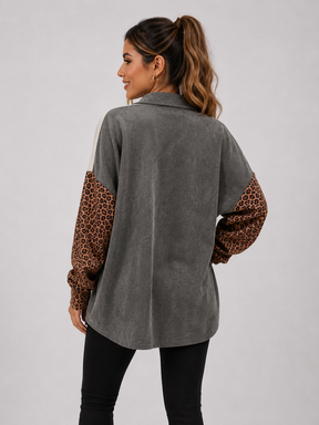 Camisa Casaco Feminina em Veludo Modern Xenthon