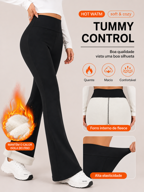 Calça Flare Feminina Forrada em Lã Térmica Modern Alaska