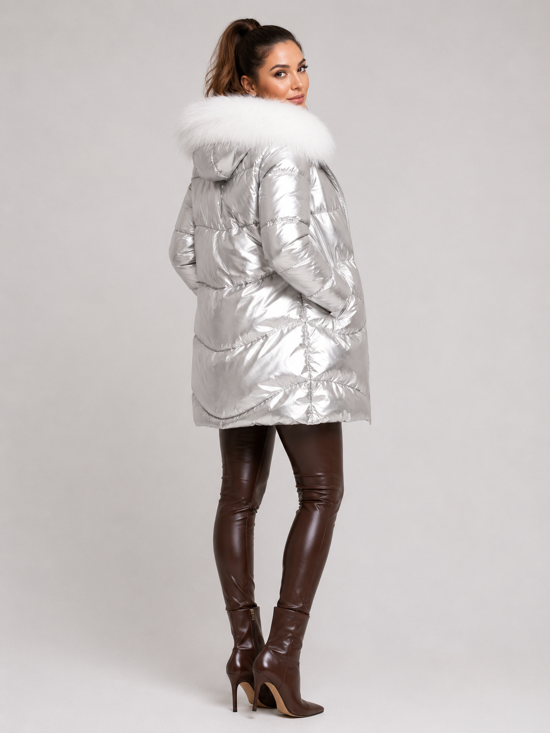 Jaqueta Feminina de Parka Modern Sabine