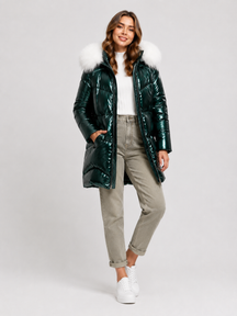 Jaqueta Feminina de Parka Modern Sabine