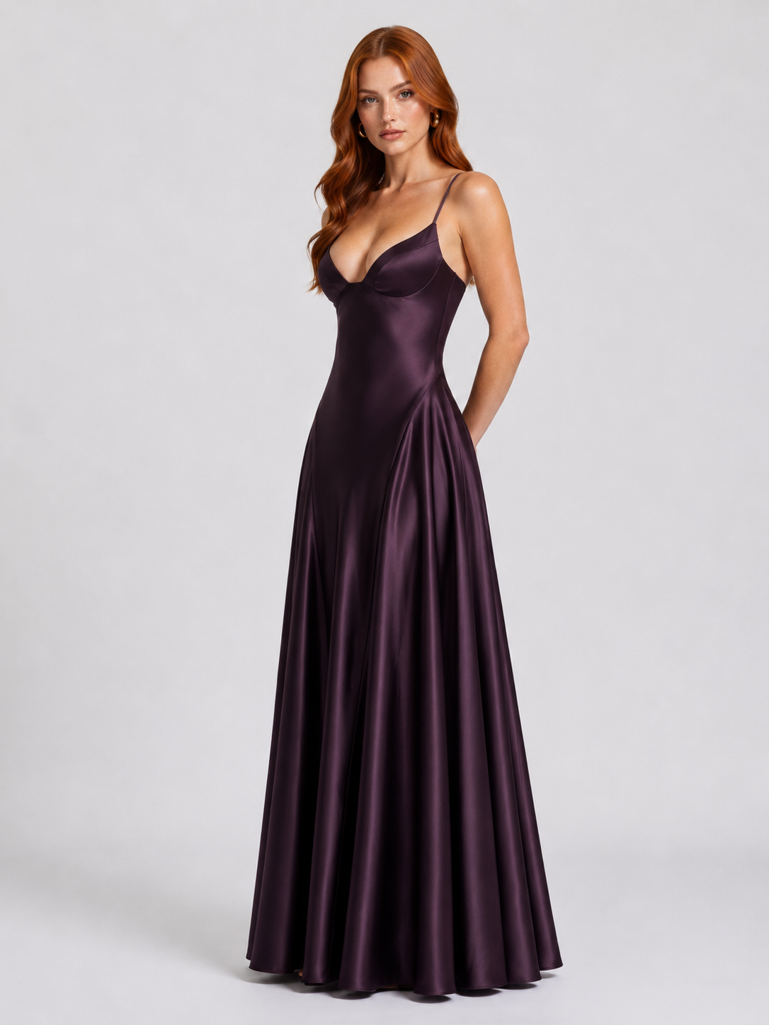 Vestido Longo Alcinha Cetim Diane