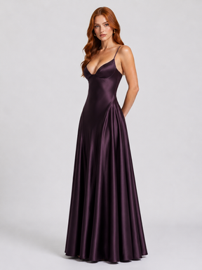Vestido Longo Alcinha Cetim Diane