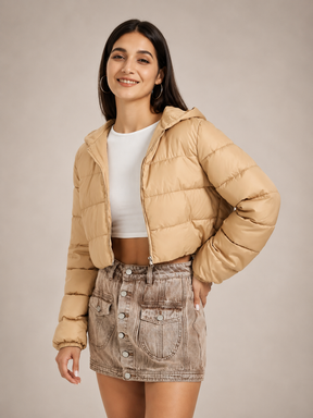 Jaqueta Feminina Puffer Acolchoada Modern Jaden
