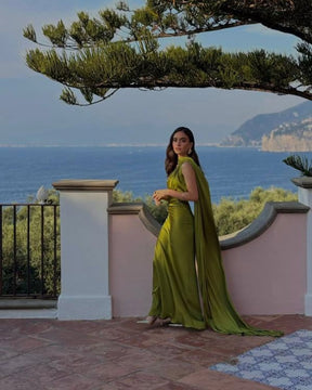 Vestido Longo Decote nas Costas Modern Dominique