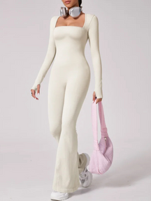 Macacão Casual Flare Manga Longa Modern Confort - FITNESS