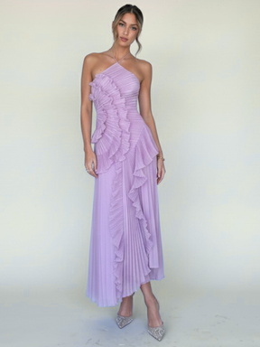 Vestido Assimétrico Tendência Modern Lilac