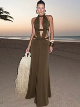 Vestido Longo com Recortes Modern Dalyna