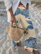 Calça Pantalona Praiana Estampada Modern Ohana