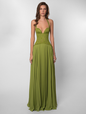Vestido Longo Efeito Corselet Modern Jasmynne