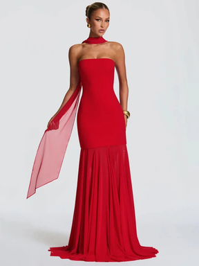 Vestido Longo Sem Alças Modern Adeline