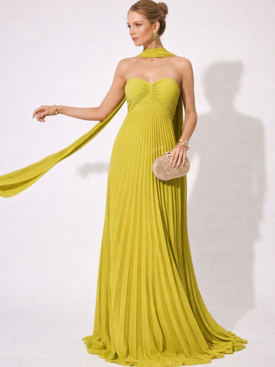 Vestido Longo Sem Alças Modern Katherine