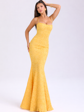 Vestido Longo Rendado com Amarrações Modern Joan