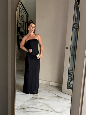 Vestido Longo Elegante em Tule 3 Formas de Usar Modern Ravenna