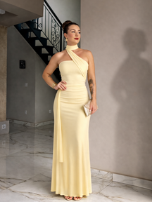 Vestido Longo Elegante em Tule 3 Formas de Usar Modern Ravenna