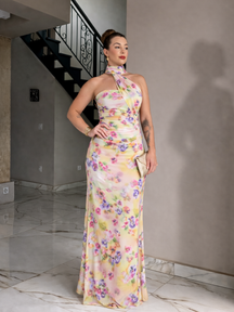 Vestido Longo Elegante em Tule 3 Formas de Usar Modern Ravenna