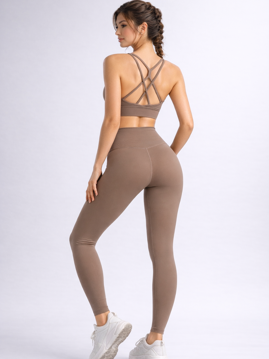 Conjunto Top Push Up e Calça Legging Modern Athena