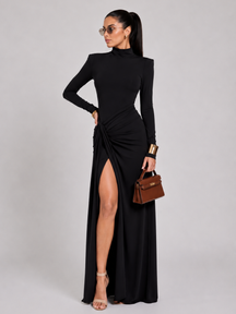 Vestido Longo Gola Alta Modern Arielle