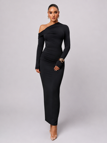 Vestido Longo Justo Modern Shelon