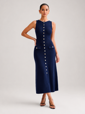 Vestido Midi Tricô Modal Alta Elasticidade Modern Jayne