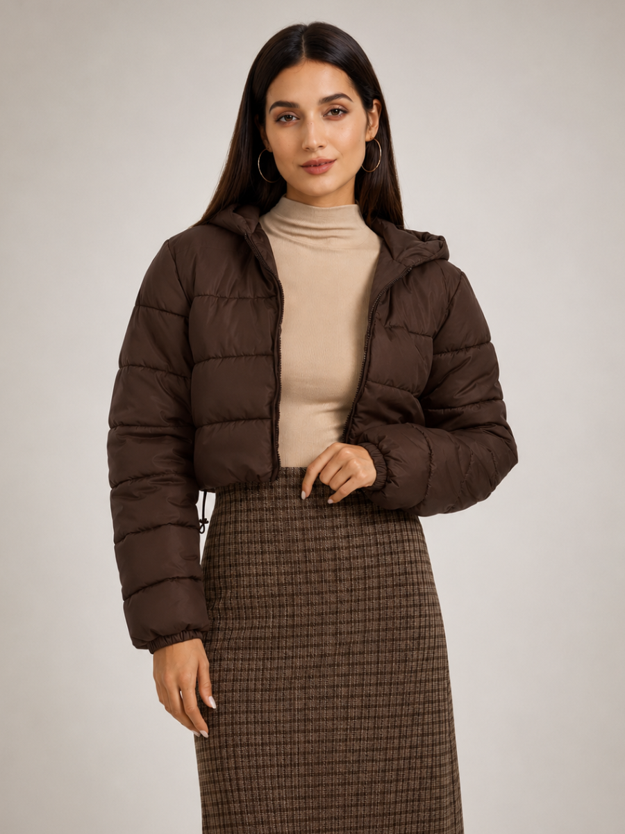 Jaqueta Feminina Puffer Acolchoada Modern Jaden