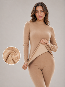 Conjunto Feminino Térmico Peluciado Blusa e Legging Modern Belinda