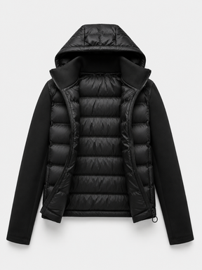 Jaqueta Feminina Puffer Impermeável Térmica com Capuz Modern Milano