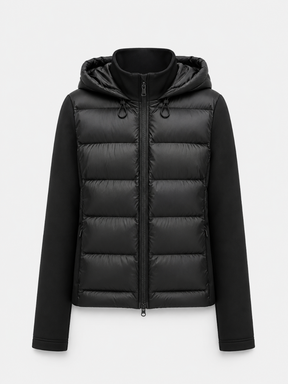 Jaqueta Feminina Puffer Impermeável Térmica com Capuz Modern Milano
