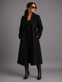Casaco Sobretudo Retrô Soft com Botões Modern Ladies