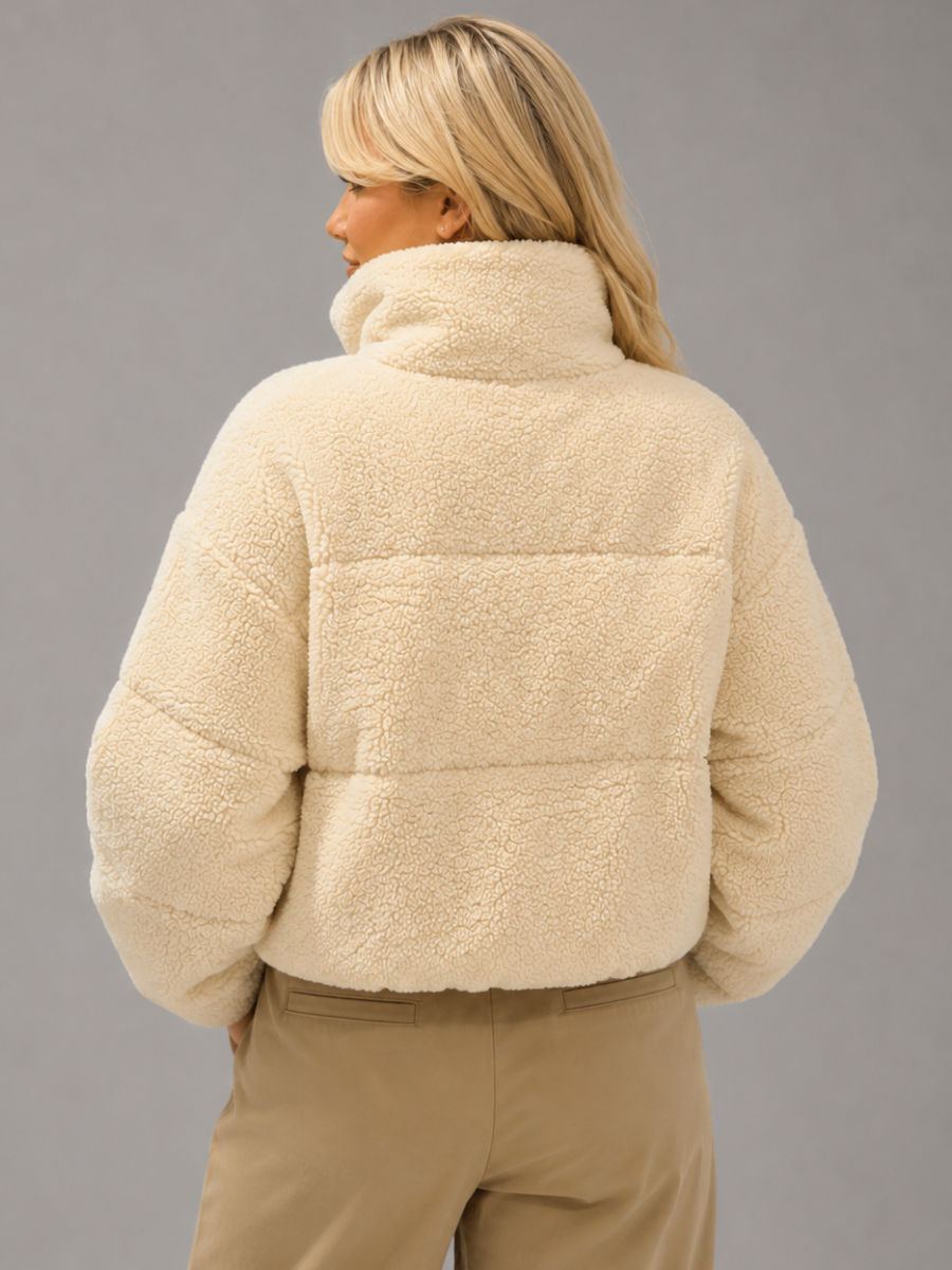 Jaqueta Puffer de Pelúcia Modern Panf