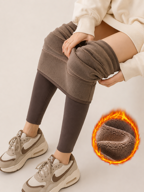 Calça Legging Térmica Feminina Flanelada Premium Cós Alto Alta Elasticidade