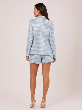 Conjunto Feminino Tweed Pied de Poule Modern Amélie