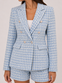 Conjunto Feminino Tweed Pied de Poule Modern Amélie