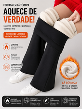 Calça Flare Feminina Forrada em Lã Térmica Modern Alaska