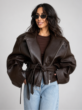 Jaqueta Oversized Couro Eco Modern Valence