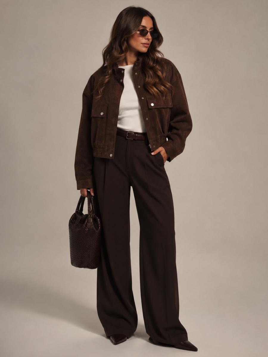 Jaqueta Suede Feminina Modern Évora