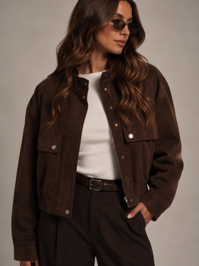 Jaqueta Suede Feminina Modern Évora