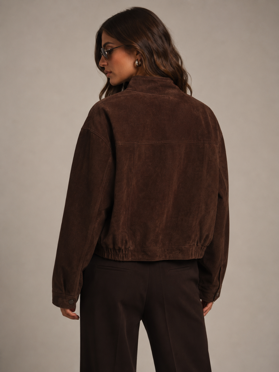 Jaqueta Suede Feminina Modern Évora