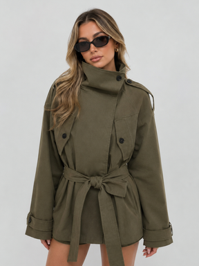 Casaco Feminino Trench Premium Modern Lorenza