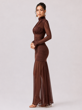 Vestido Longo com Tule Modern Amara