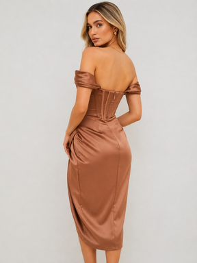 Vestido Midi Corset Estruturado Modern Victória