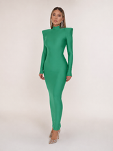 Vestido Midi Manga Longa Tubinho Modern Rubi