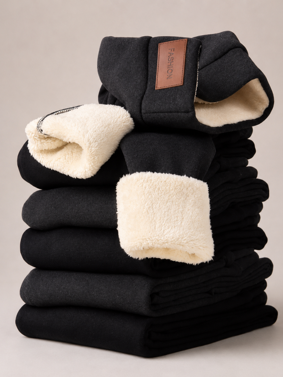 Calça Legging Térmica Forrada Com Lã Polar Fashion Confort