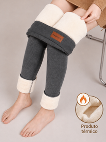 Calça Legging Térmica Forrada Com Lã Polar Fashion Confort