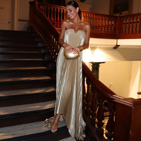 Vestido Longo Plissado Modern Liz