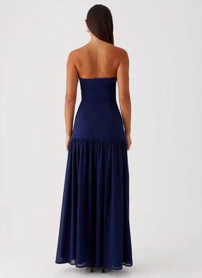 Vestido Longo Tomara que Caia  Com Fenda Modern Eden